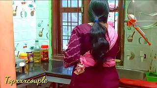 Indian Hot Maid XXX fuck in kitchen&period;